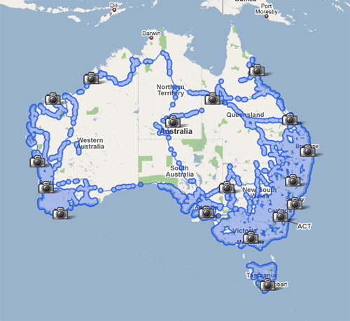 Google map aust